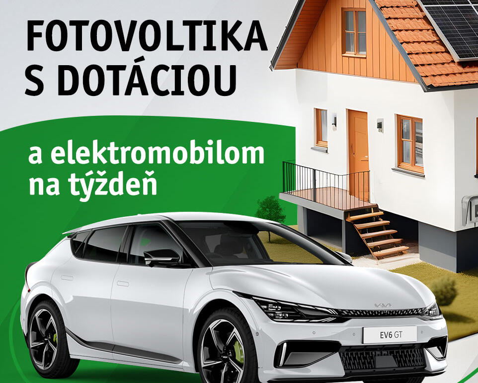 Fotovoltika a elektromobil na týždeň zadarmo